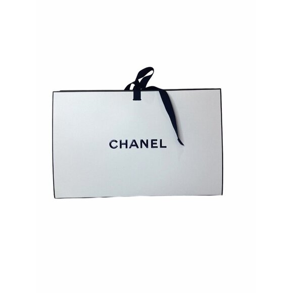 Auth Chanel Gift Paper Bag Camelia Flower Thank You Note Envelope letter Sleeve - Picture 2 of 8